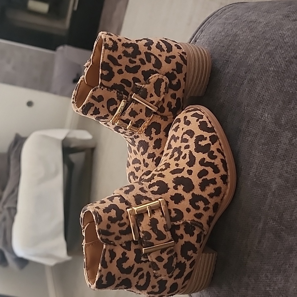 Lily & Dan Toddlers leopard Ankle Boots